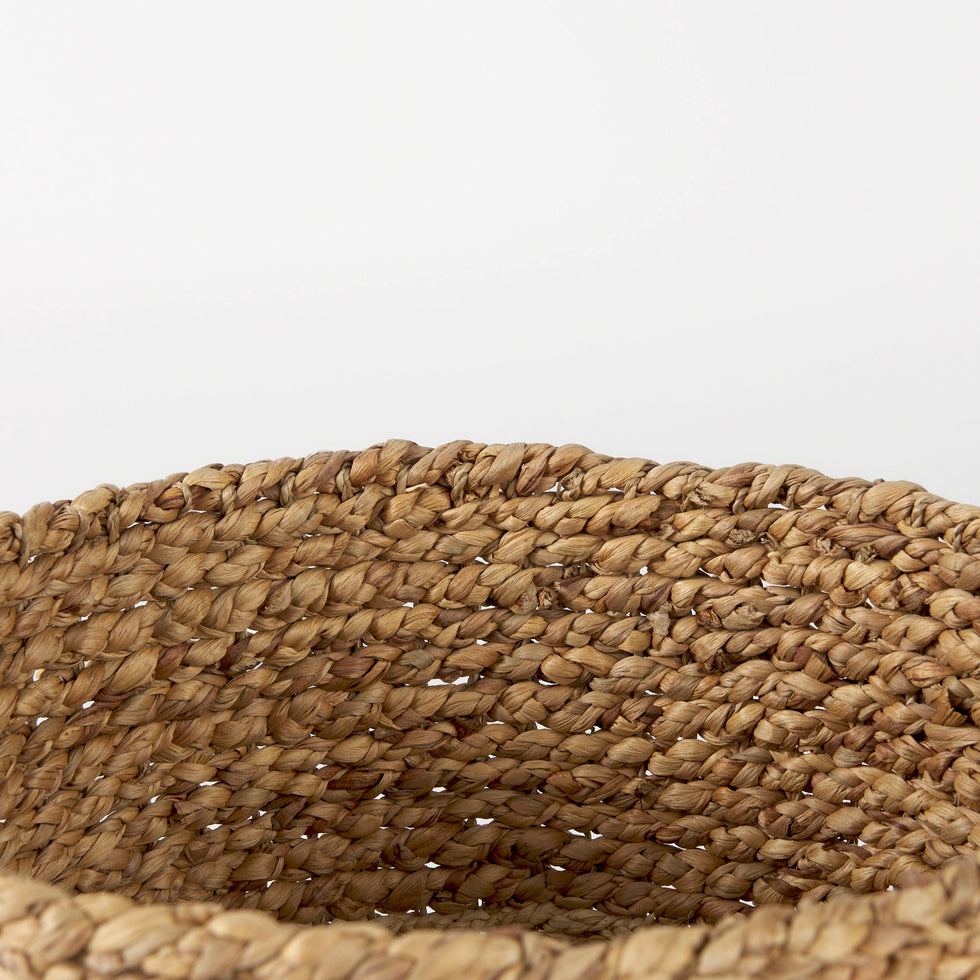 Mercana - Morocco Basket in Brown, Water Hyacinth