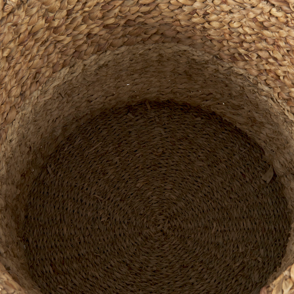 Mercana - Morocco Basket in Brown, Water Hyacinth