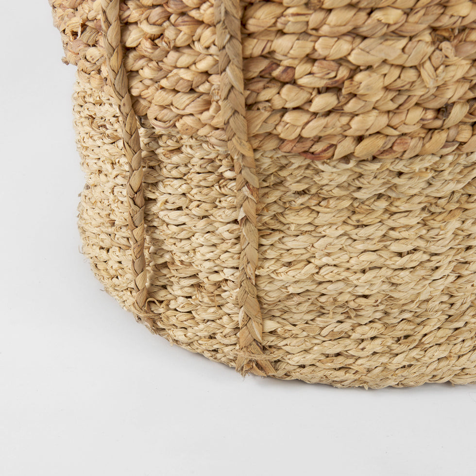 Mercana - Morocco Basket in Brown, Water Hyacinth
