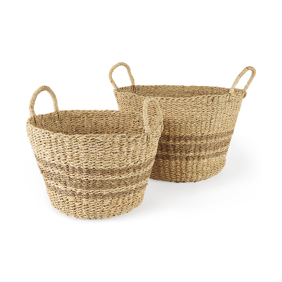 Mercana - Vance Basket in Brown, Seagrass