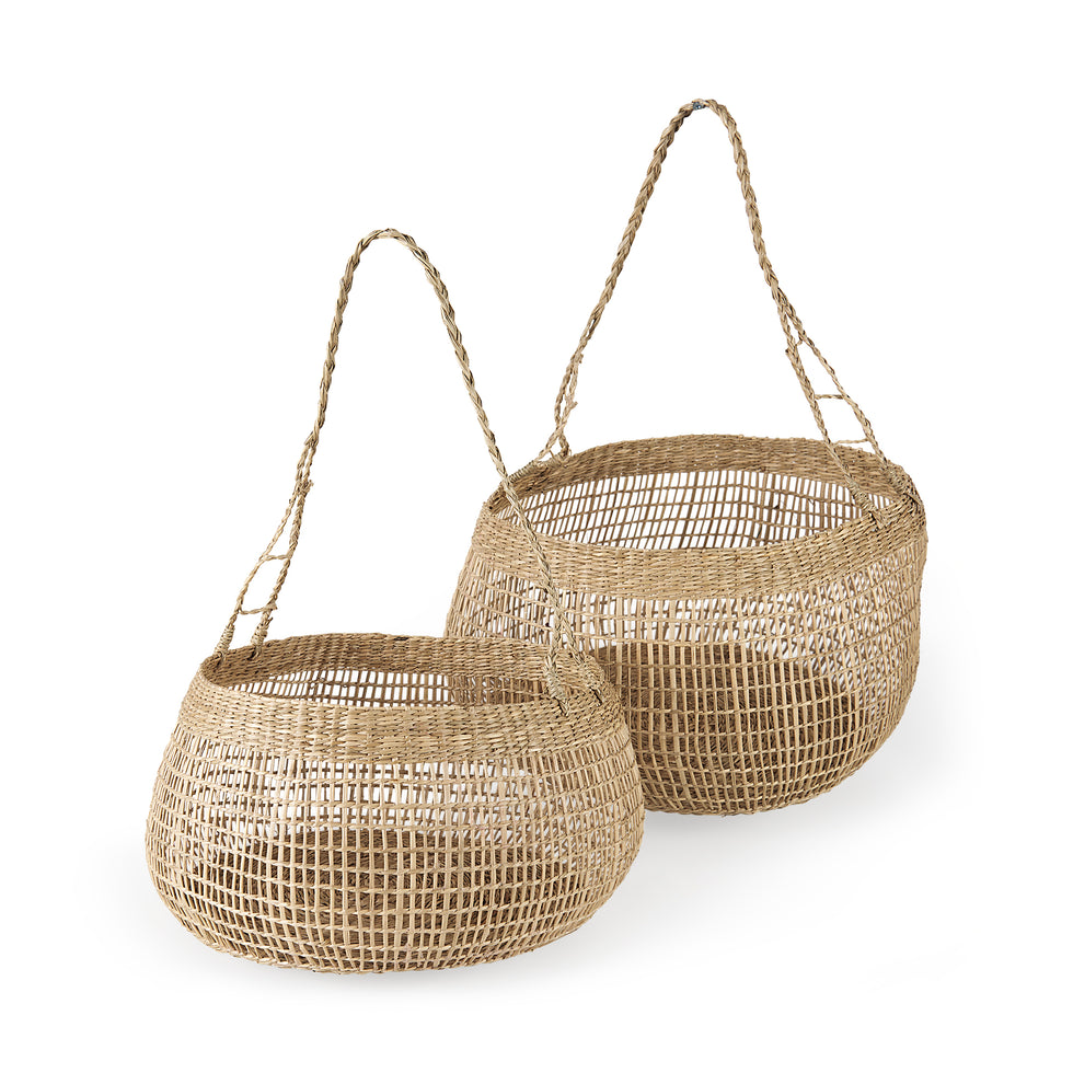 Mercana - Nova Basket in Brown, Seagrass