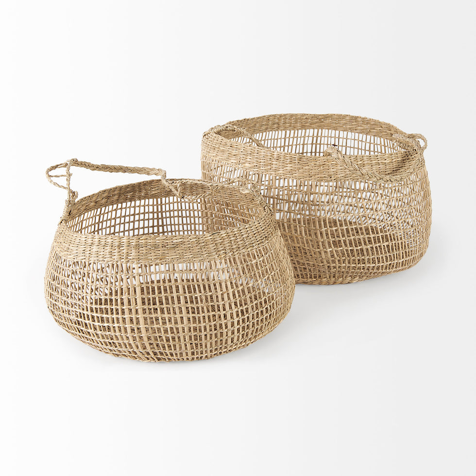 Mercana - Nova Basket in Brown, Seagrass