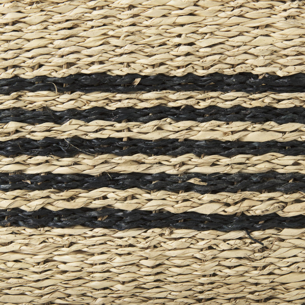 Mercana - Cullen Grey Twisted Seagrass Square Basket (Set of 3)