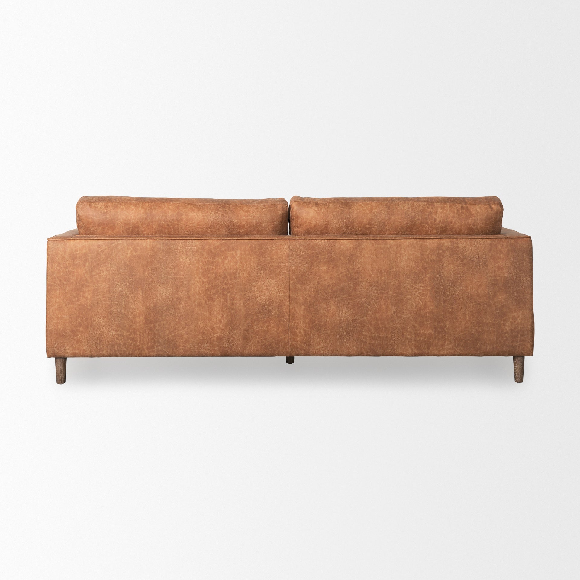Mercana - Loretta Sofa in Red, Faux Leather