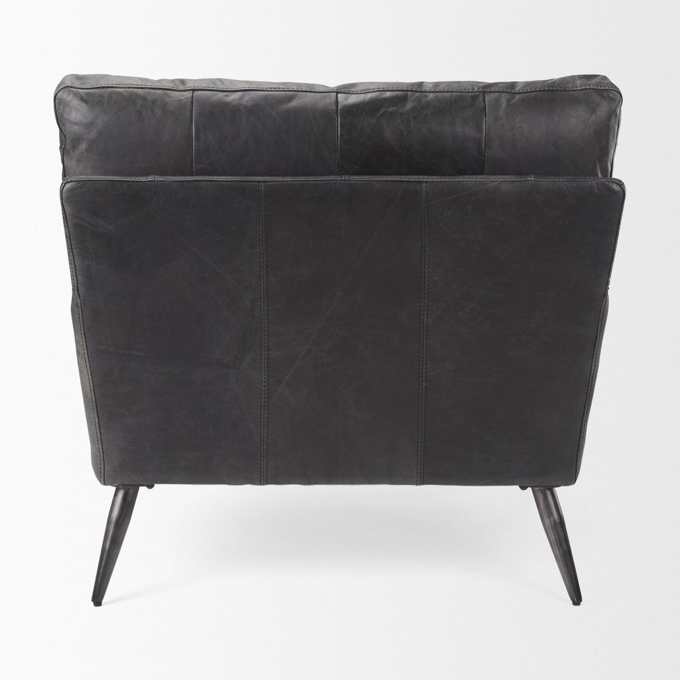 Mercana - Cochrane Accent Chair in Black, Leather