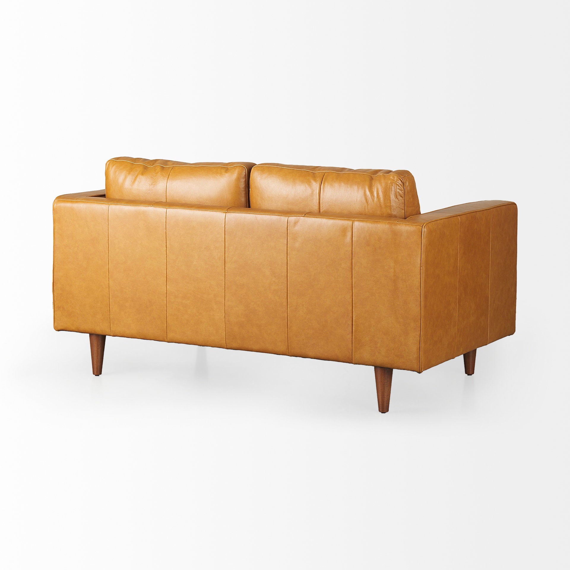 Mercana - Svend Loveseat in Tan, Leather