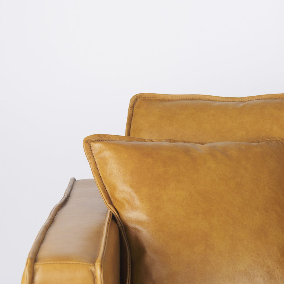 Mercana - D'Arcy 2 Seater Sofa in Tan, Leather