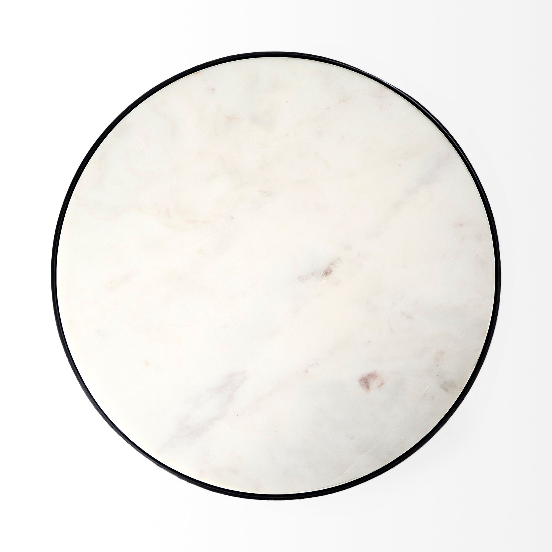 Mercana - Patrick Accent Table in Black, Marble