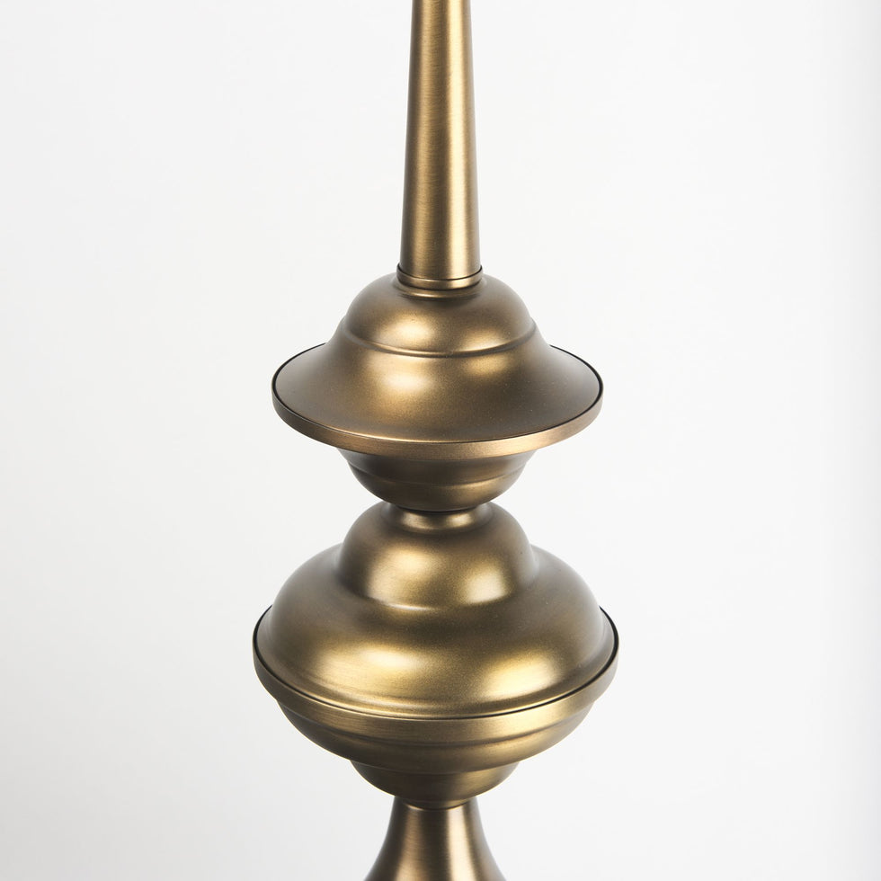 Mercana - Willson Black Iron with Antique Brass Dome Pendant Light