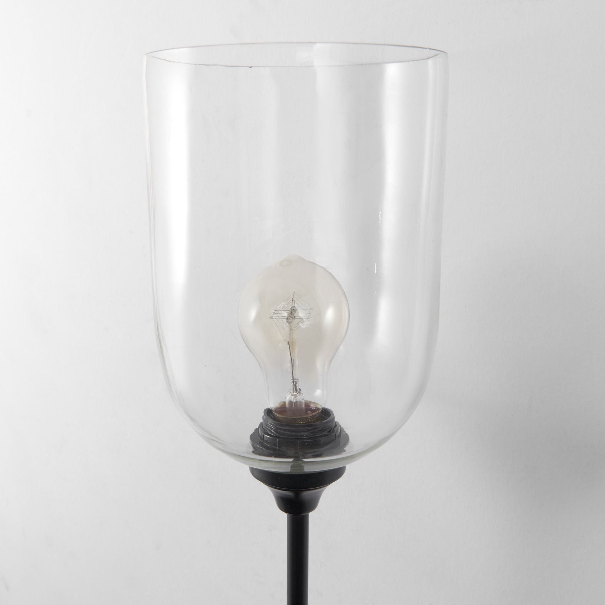 Mercana - Clyde Matte Black with Glass Round Wall Sconce