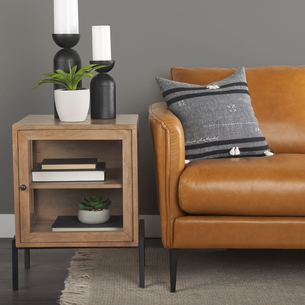 Mercana - Lake Como Sofa in Tan, Genuine Leather