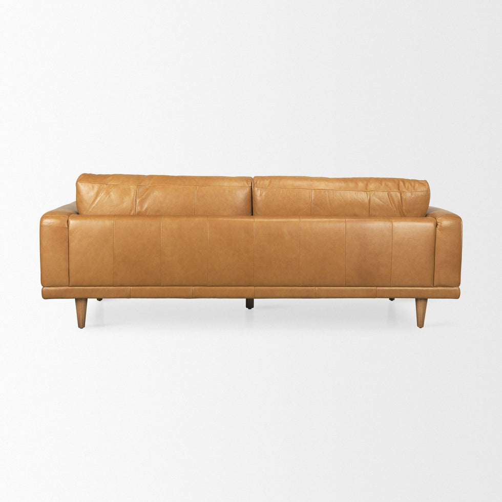 Mercana - Cedrick 2 Seater Sofa in Tan, Leather
