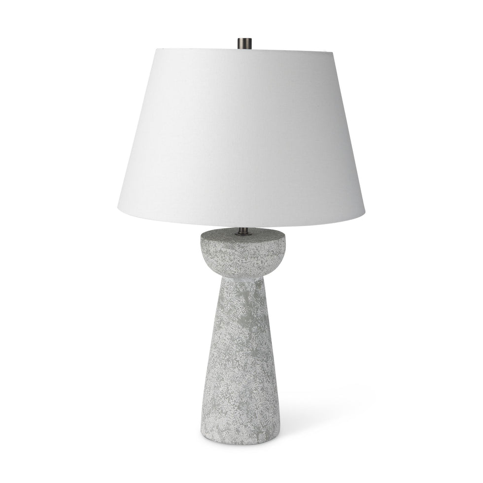 Mercana - Julia Gray Antique Painted Cement Table Lamp