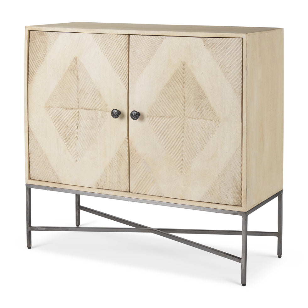 Mercana - Hogarth Accent Cabinet in Brown, Iron/Wood