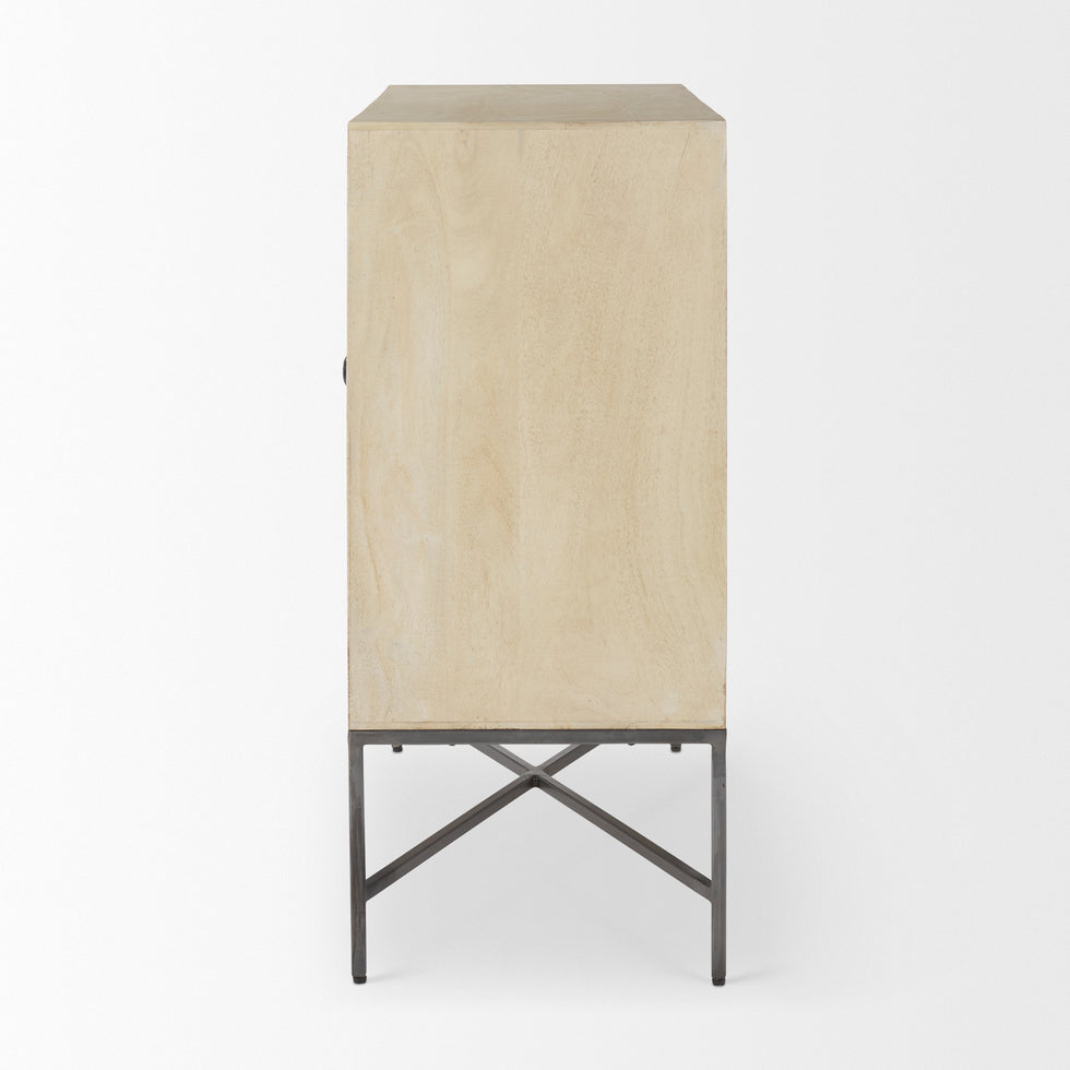 Mercana - Hogarth Accent Cabinet in Brown, Iron/Wood