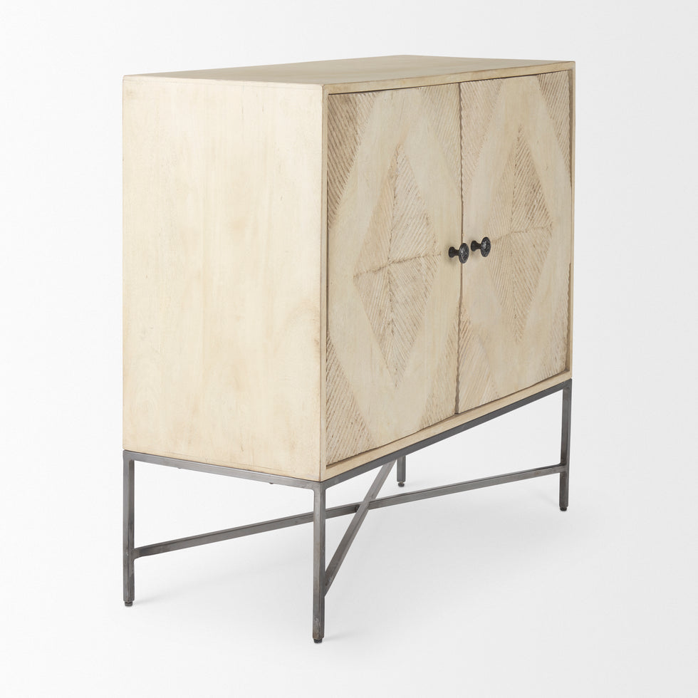 Mercana - Hogarth Accent Cabinet in Brown, Iron/Wood