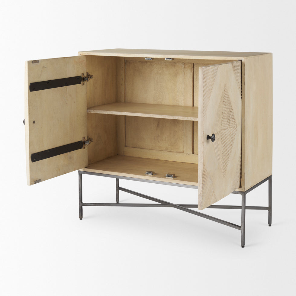 Mercana - Hogarth Accent Cabinet in Brown, Iron/Wood