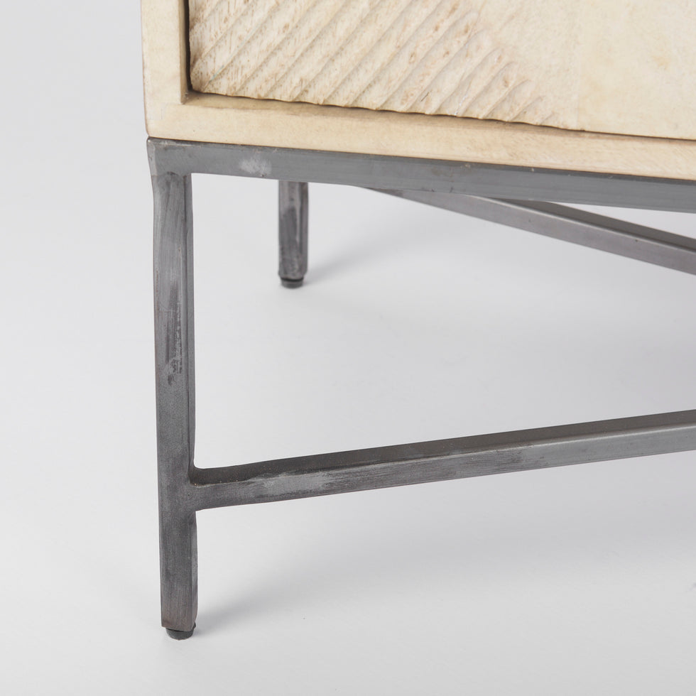 Mercana - Hogarth Accent Cabinet in Brown, Iron/Wood