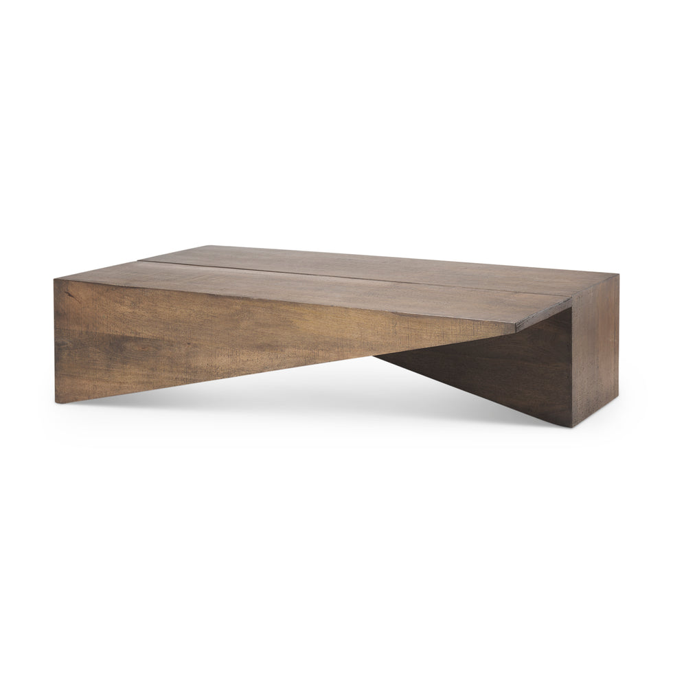 Mercana - West Coffee Table in Brown, Solid Wood