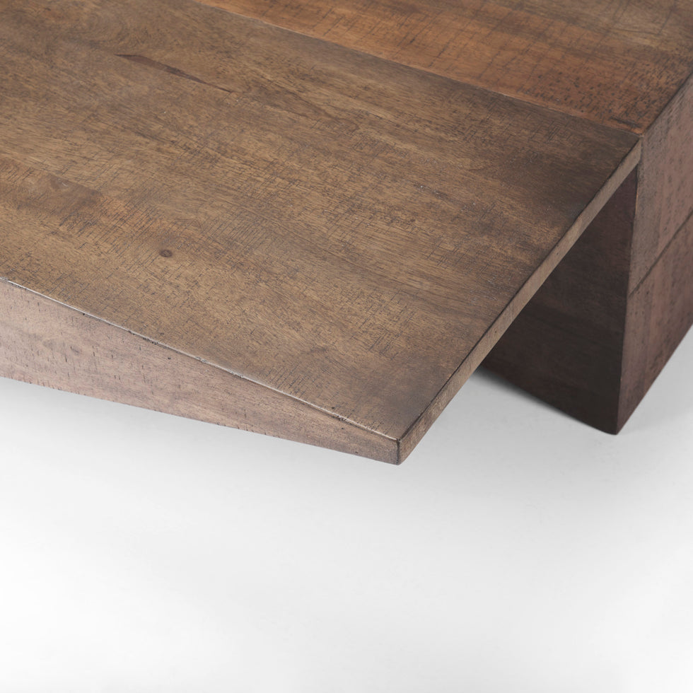 Mercana - West Coffee Table in Brown, Solid Wood