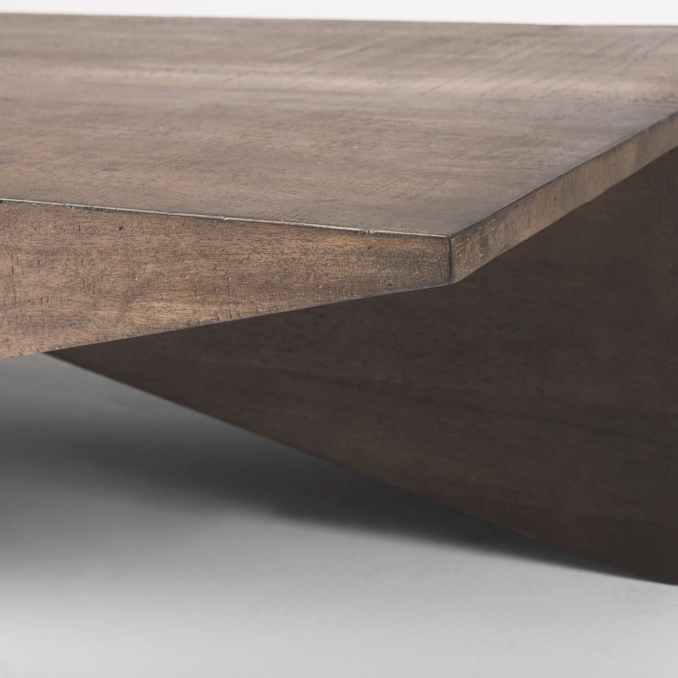 Mercana - West Coffee Table in Brown, Solid Wood