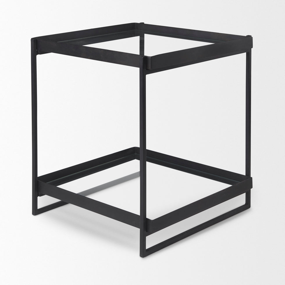 Mercana - Trey Accent Table in Black, Metal