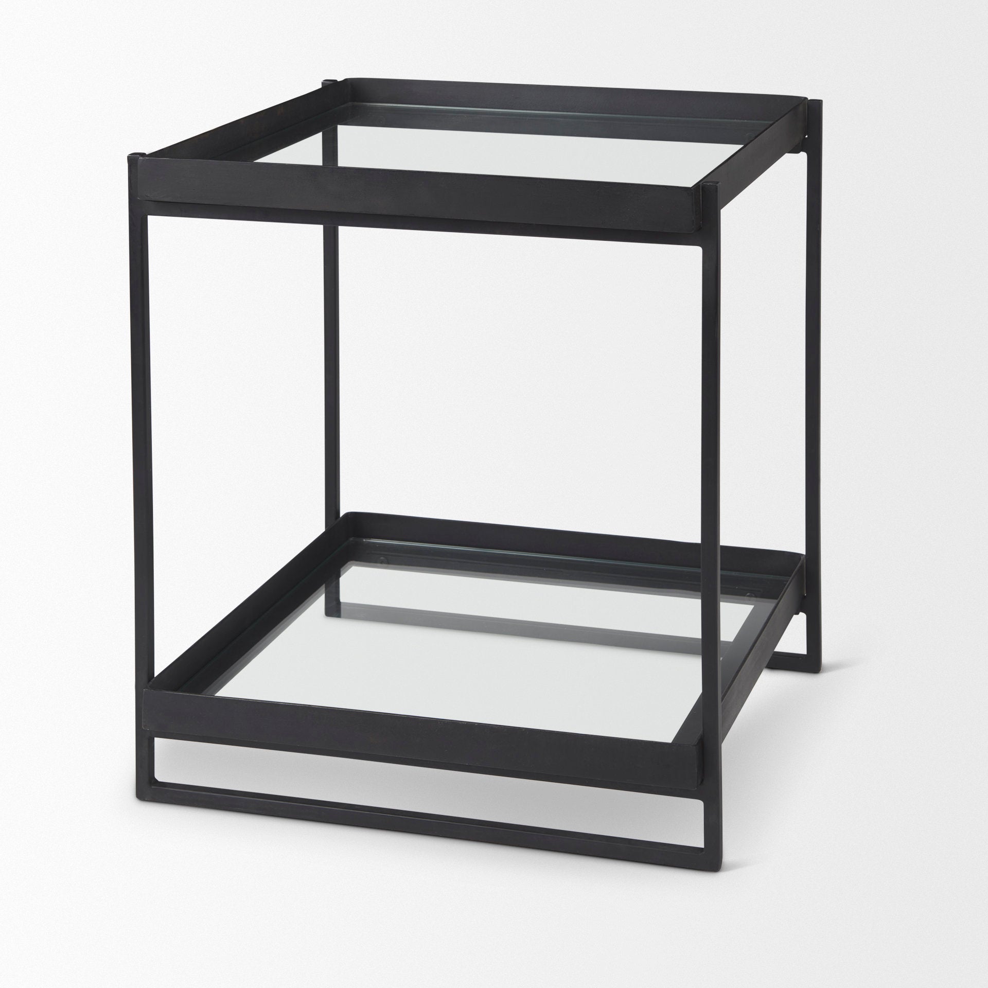 Mercana - Trey Accent Table in Black, Metal