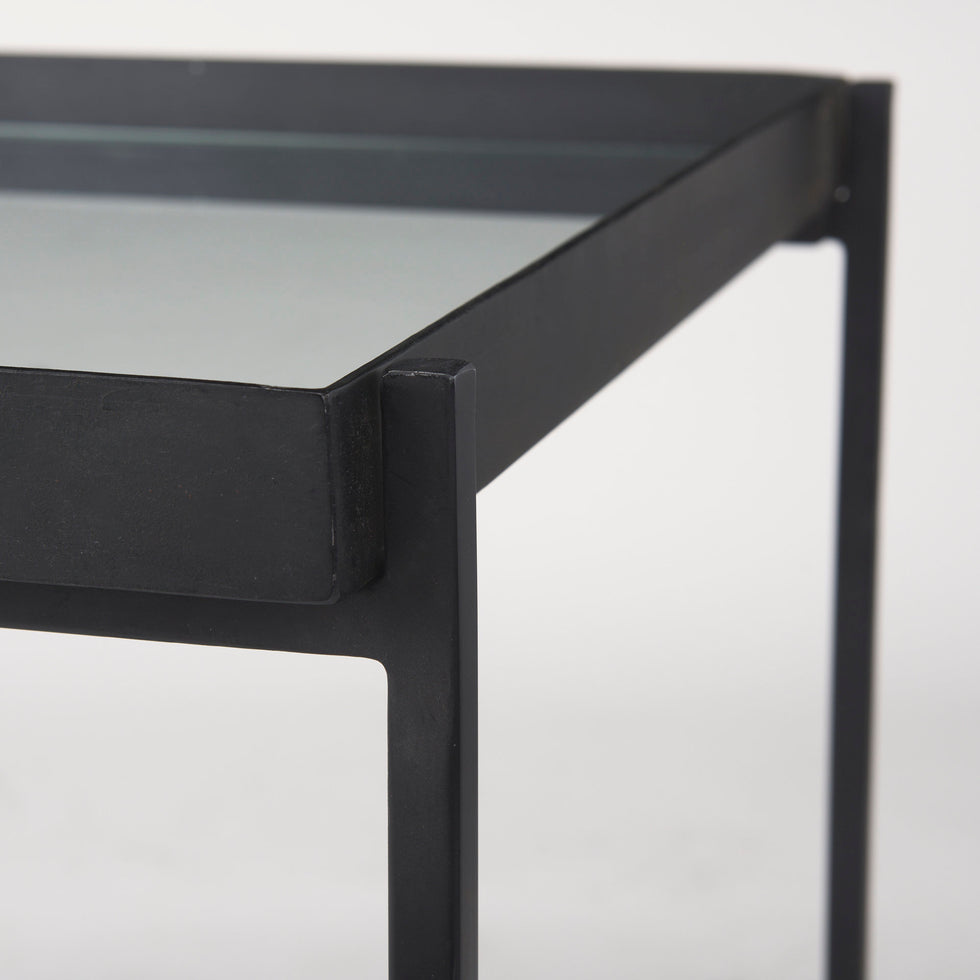 Mercana - Trey Accent Table in Black, Metal
