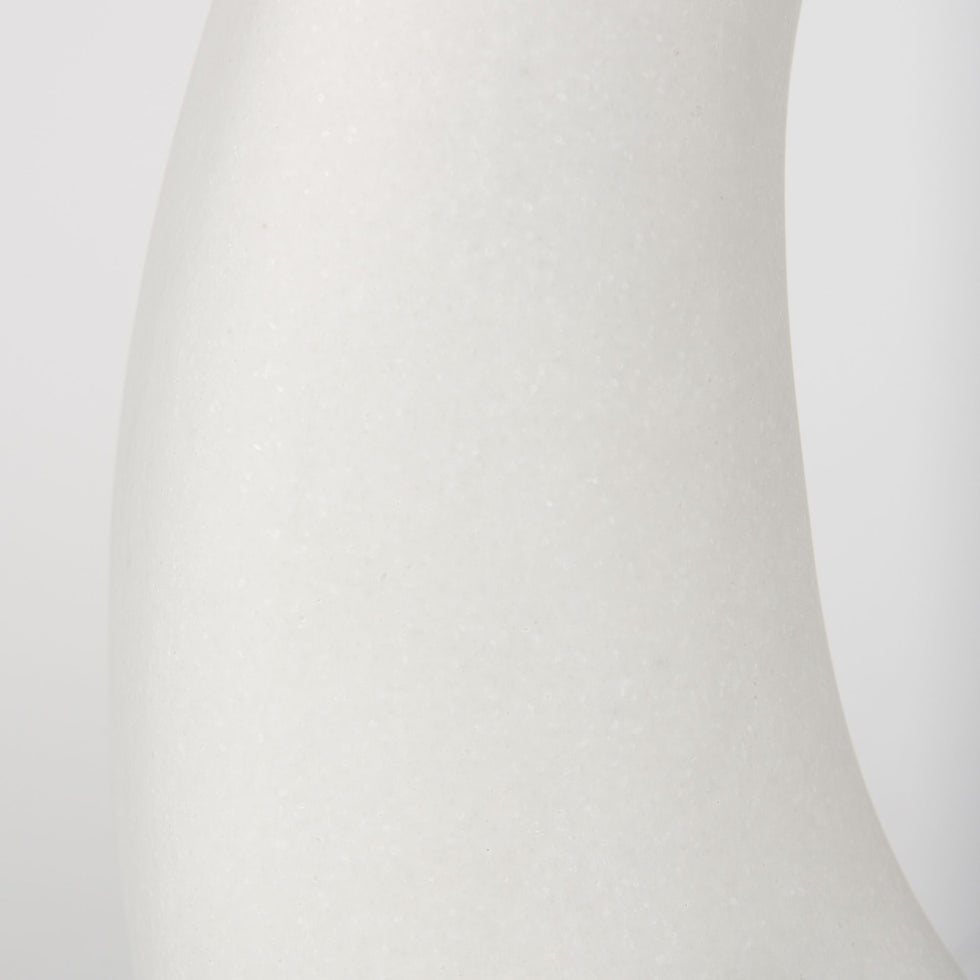Mercana - Tao Cream Base with White Shade Table Lamp