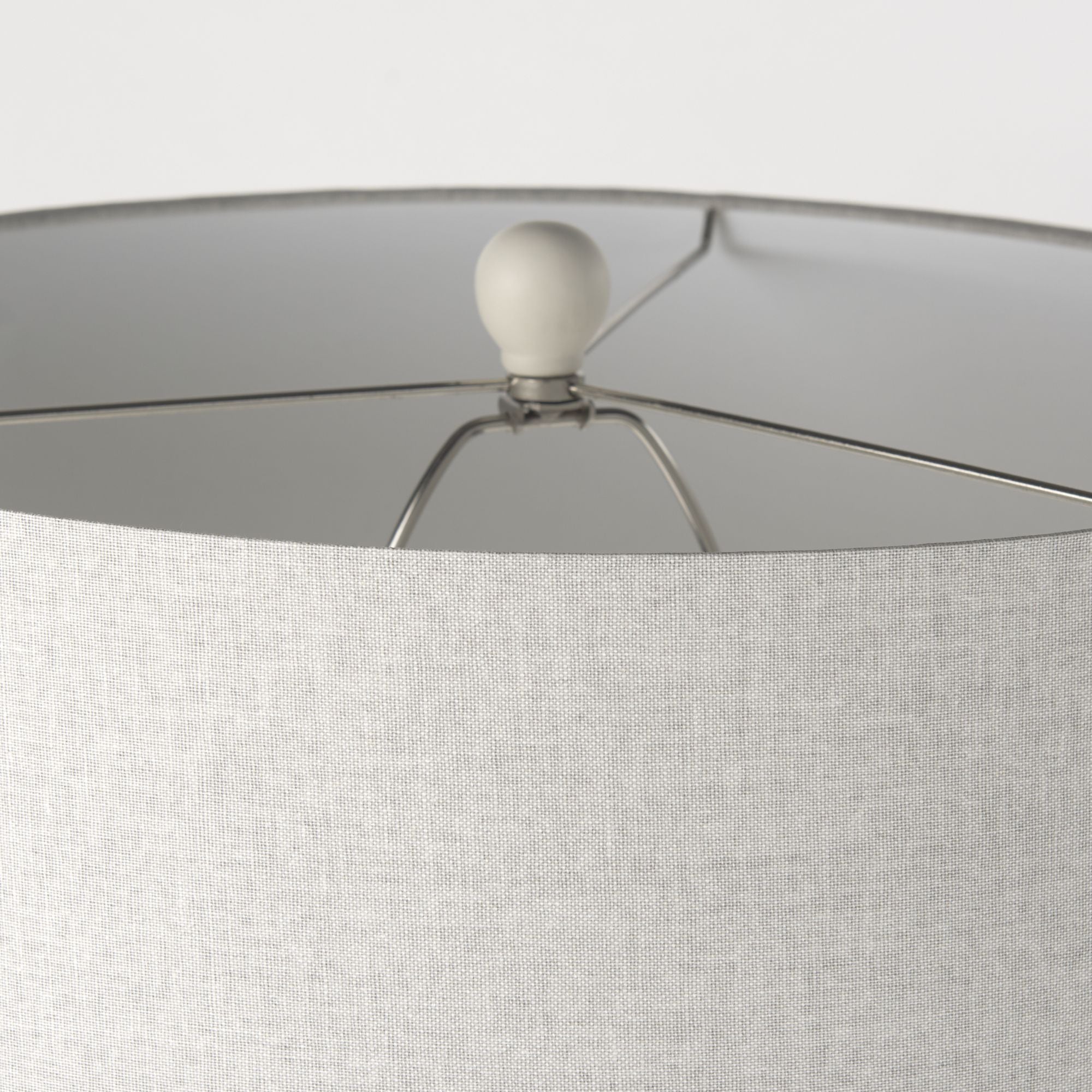 Mercana - Cato Cream Base with White Shade Table Lamp
