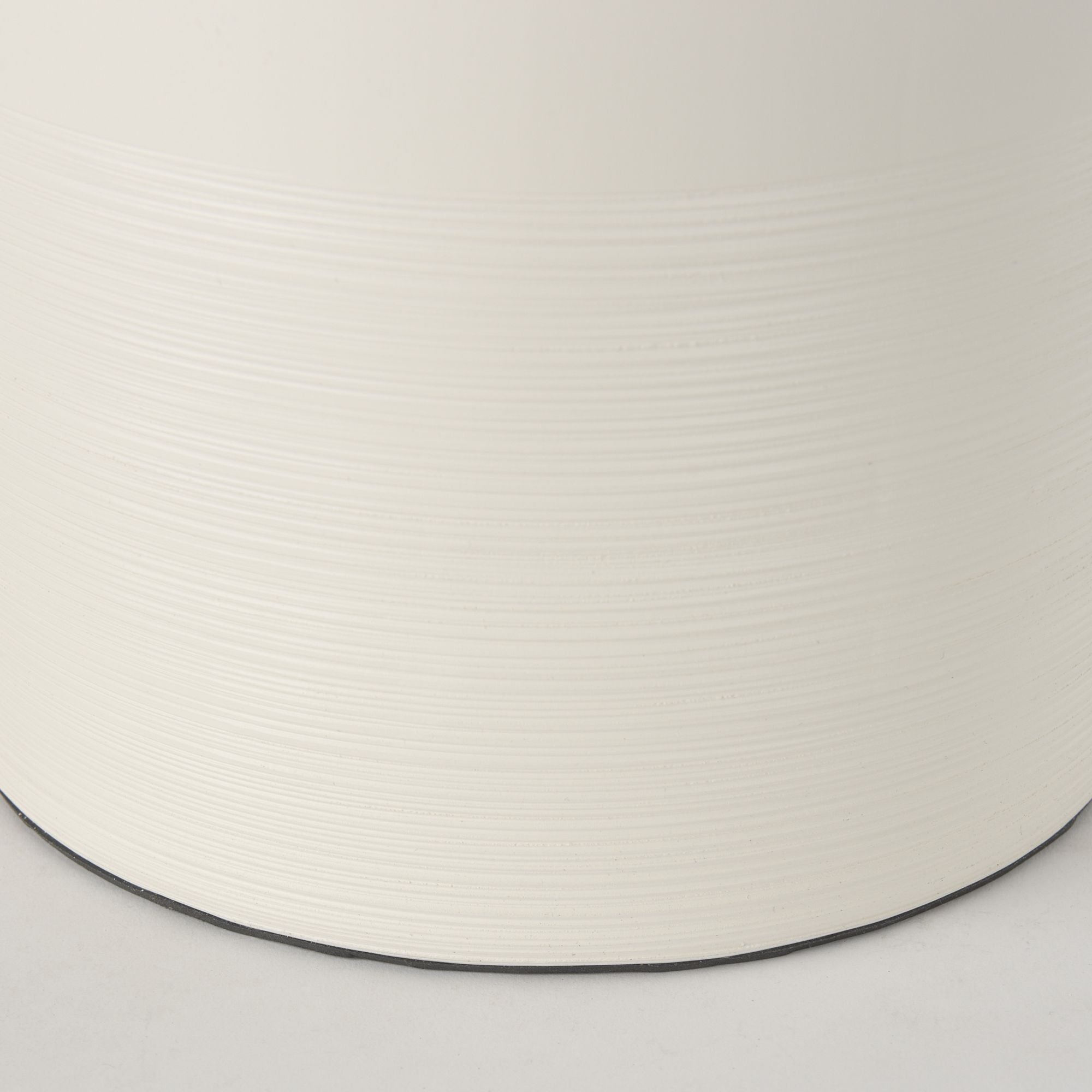 Mercana - Cato Cream Base with White Shade Table Lamp