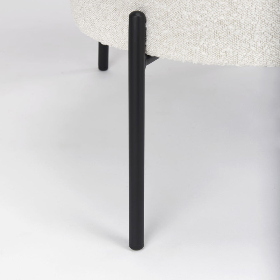 Mercana - Amelia Accent Chair in Cream, Boucle
