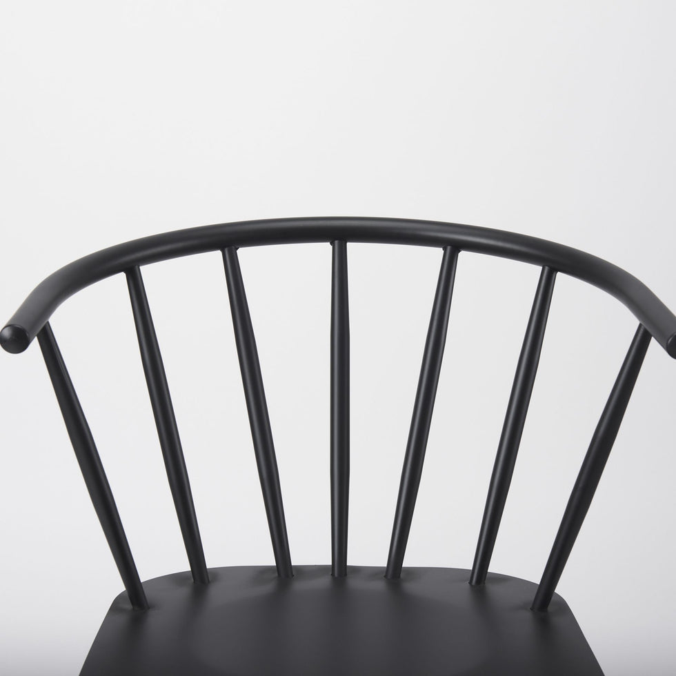 Mercana - Colin Dining Chair in Black, Metal