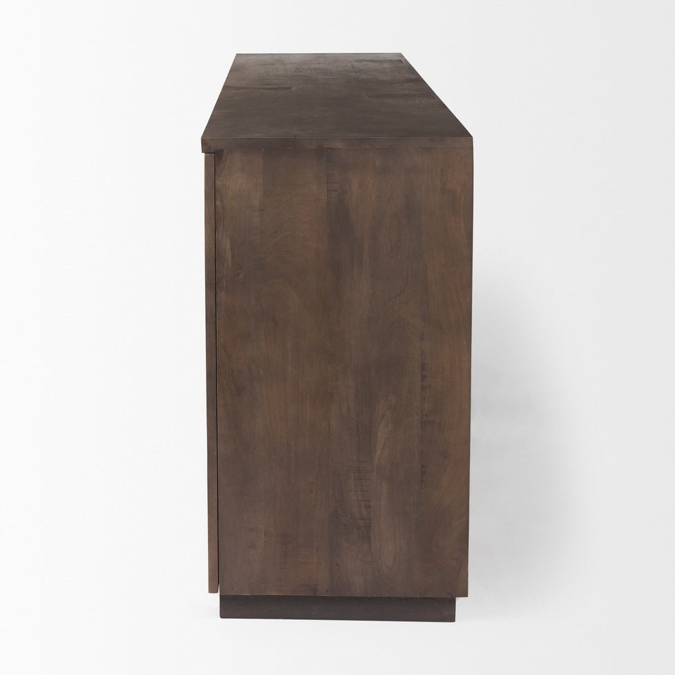 Mercana - West Sideboard in Brown, Solid Wood