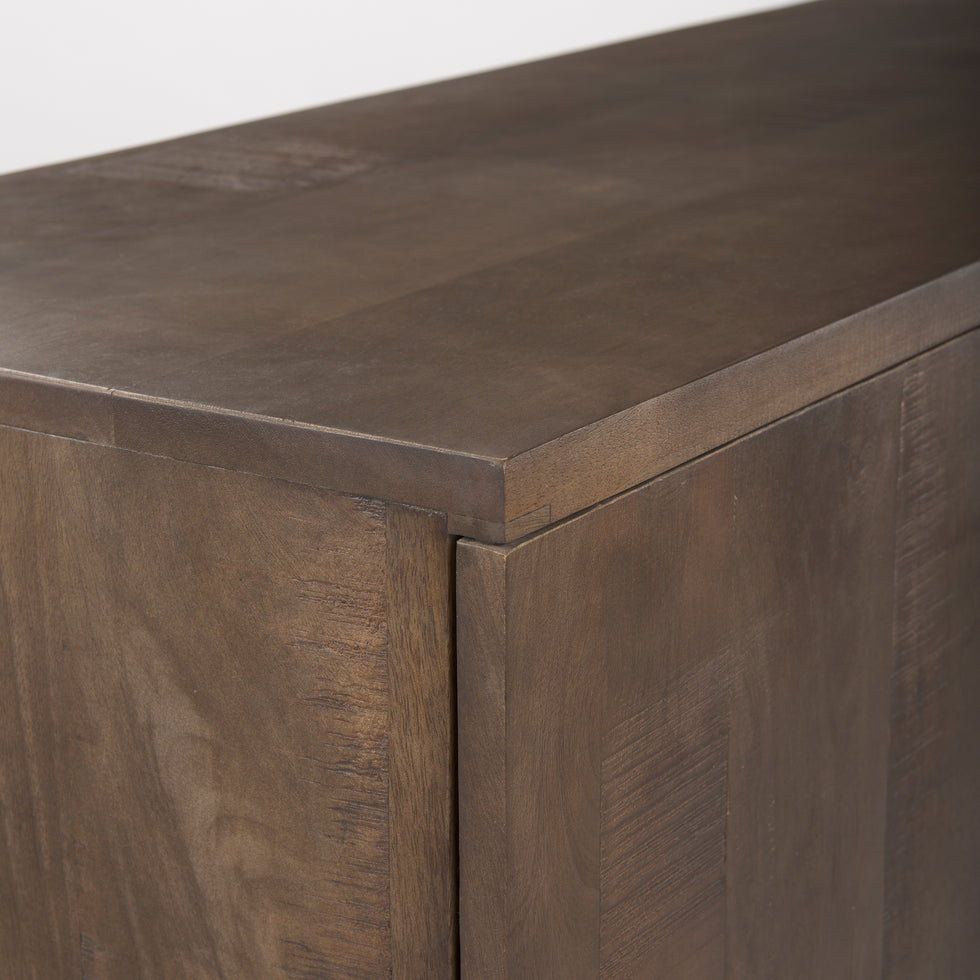 Mercana - West Sideboard in Brown, Solid Wood