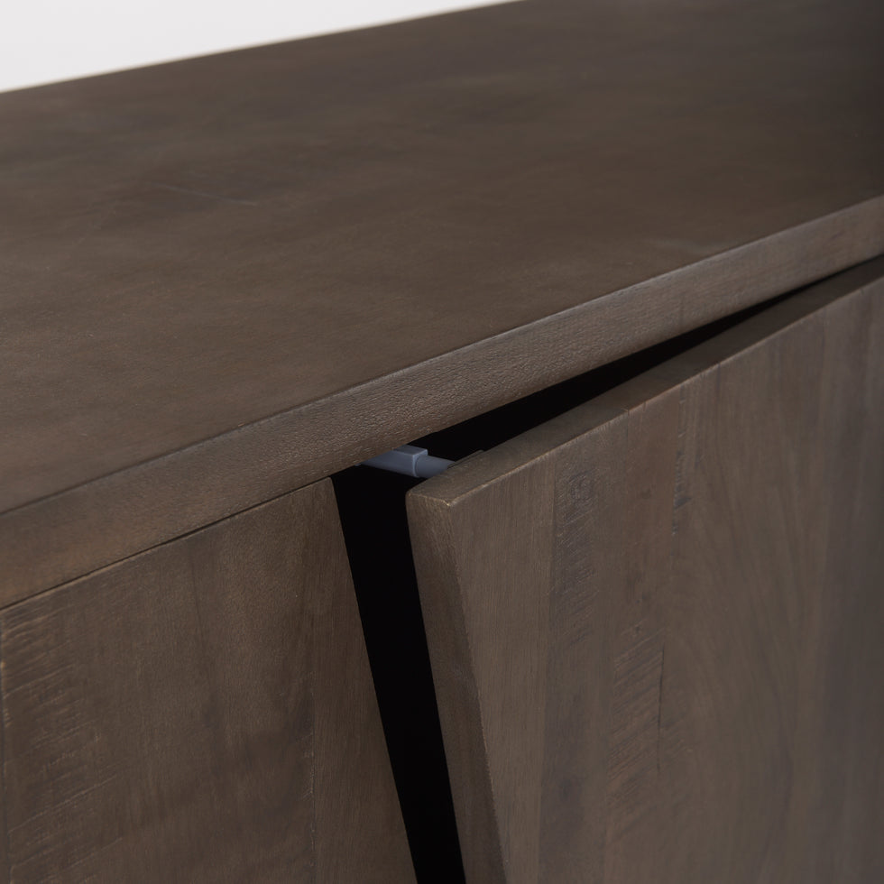 Mercana - West Sideboard in Brown, Solid Wood