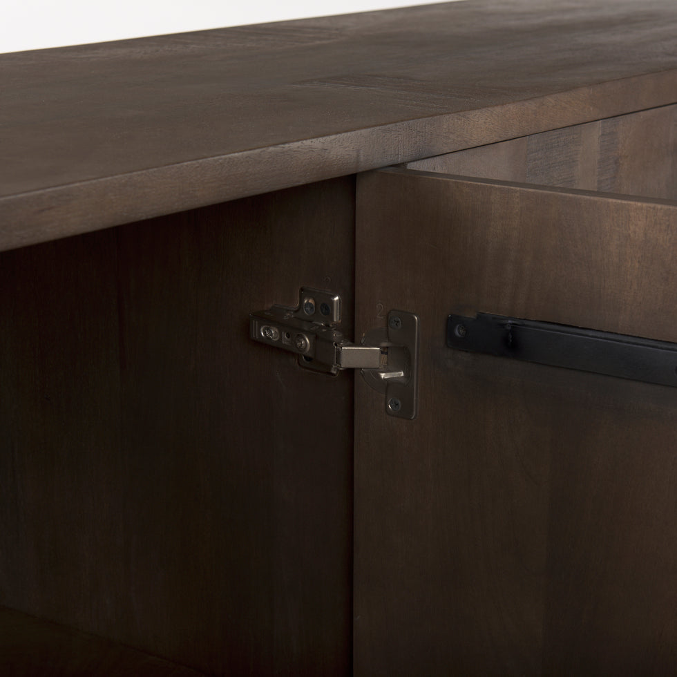 Mercana - West Sideboard in Brown, Solid Wood