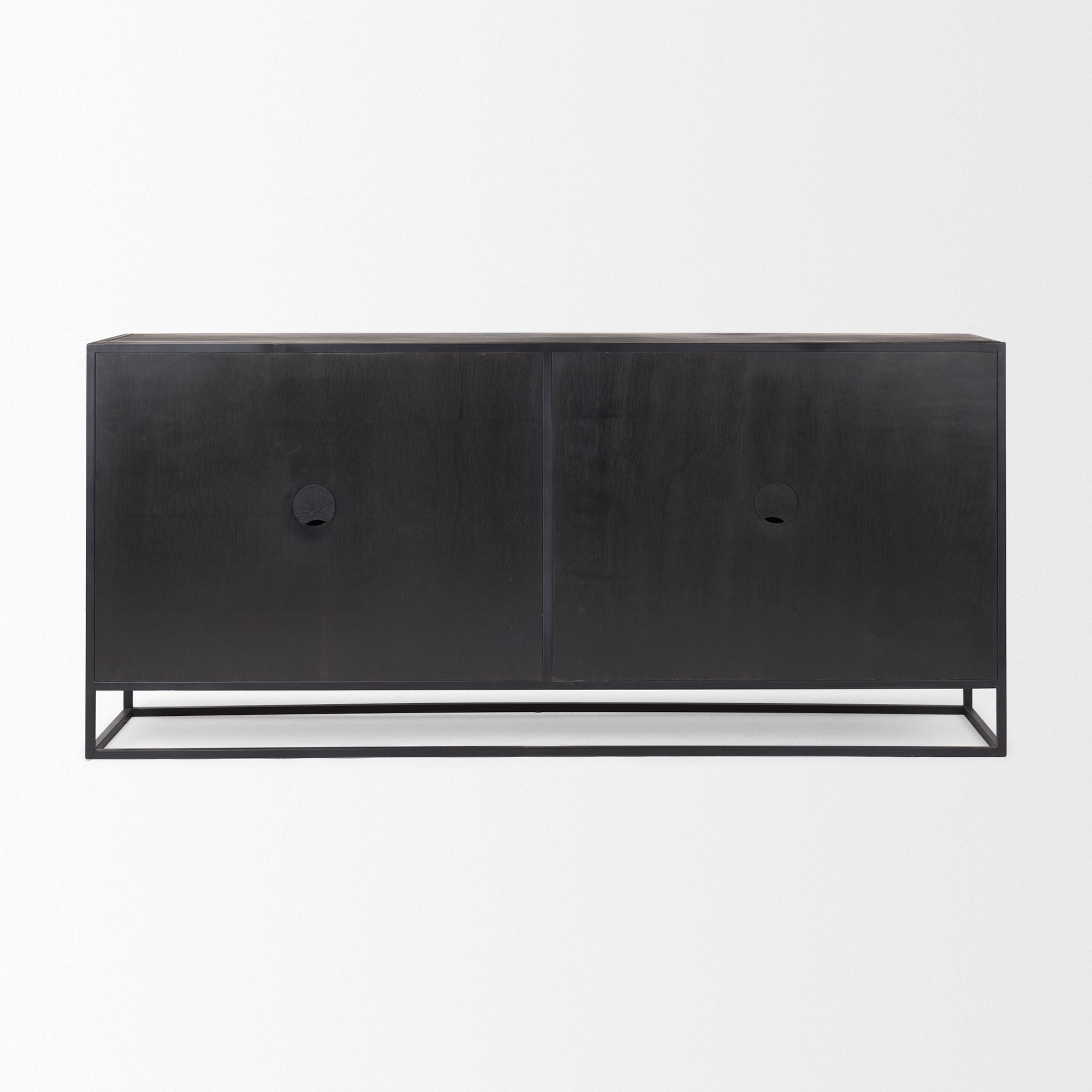 Mercana Sloan Sideboard - Black, Wood/Metal