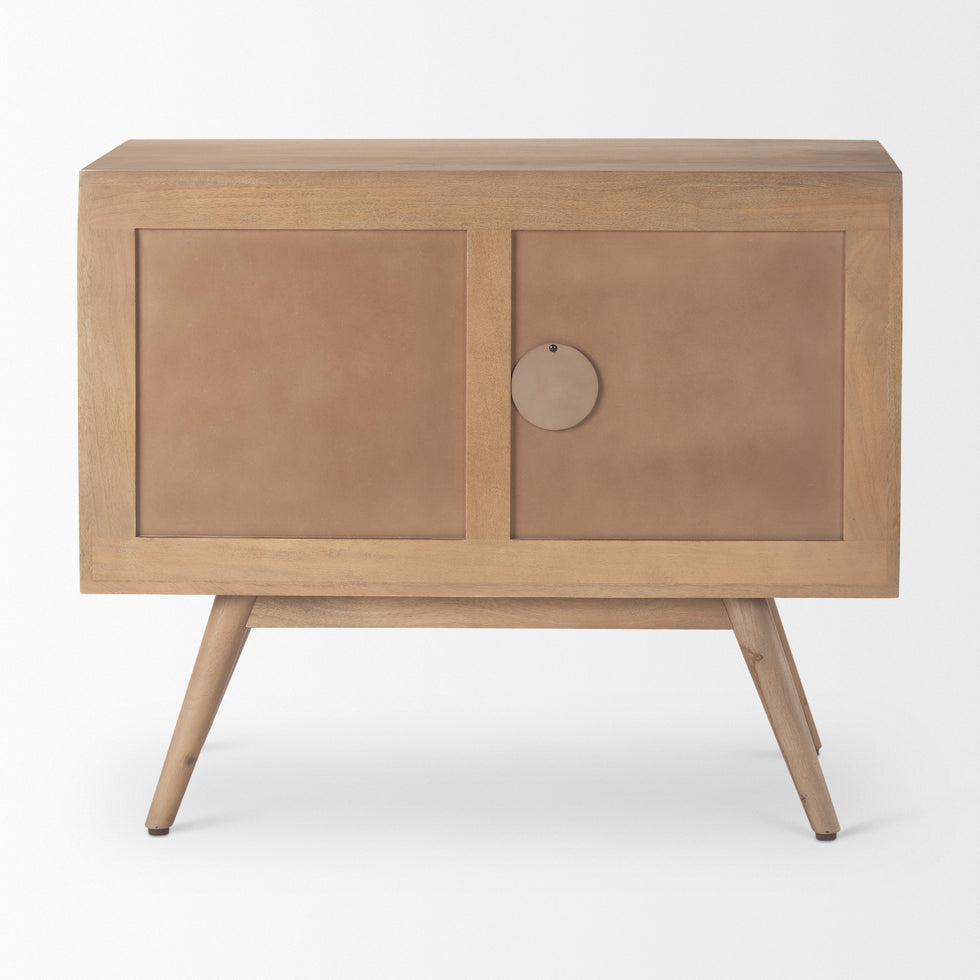 Mercana - Sable Accent Cabinet in Brown, Solid Wood