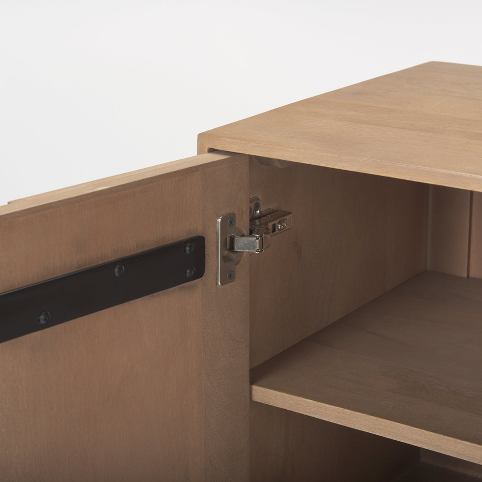 Mercana - Sable Accent Cabinet in Brown, Solid Wood