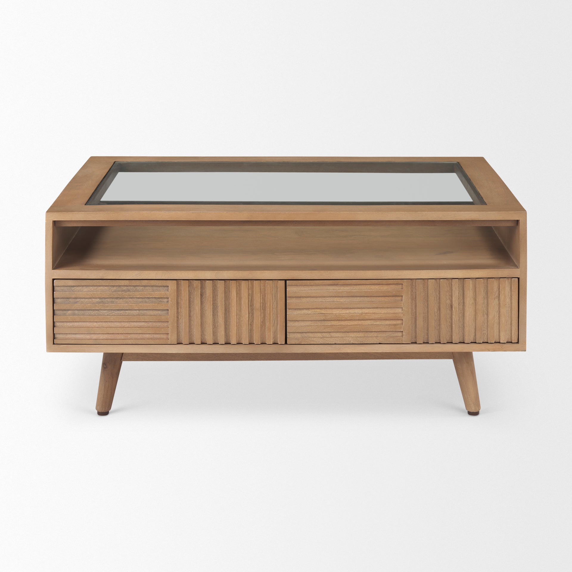 Mercana - Sable Coffee Table in Brown, Solid Wood