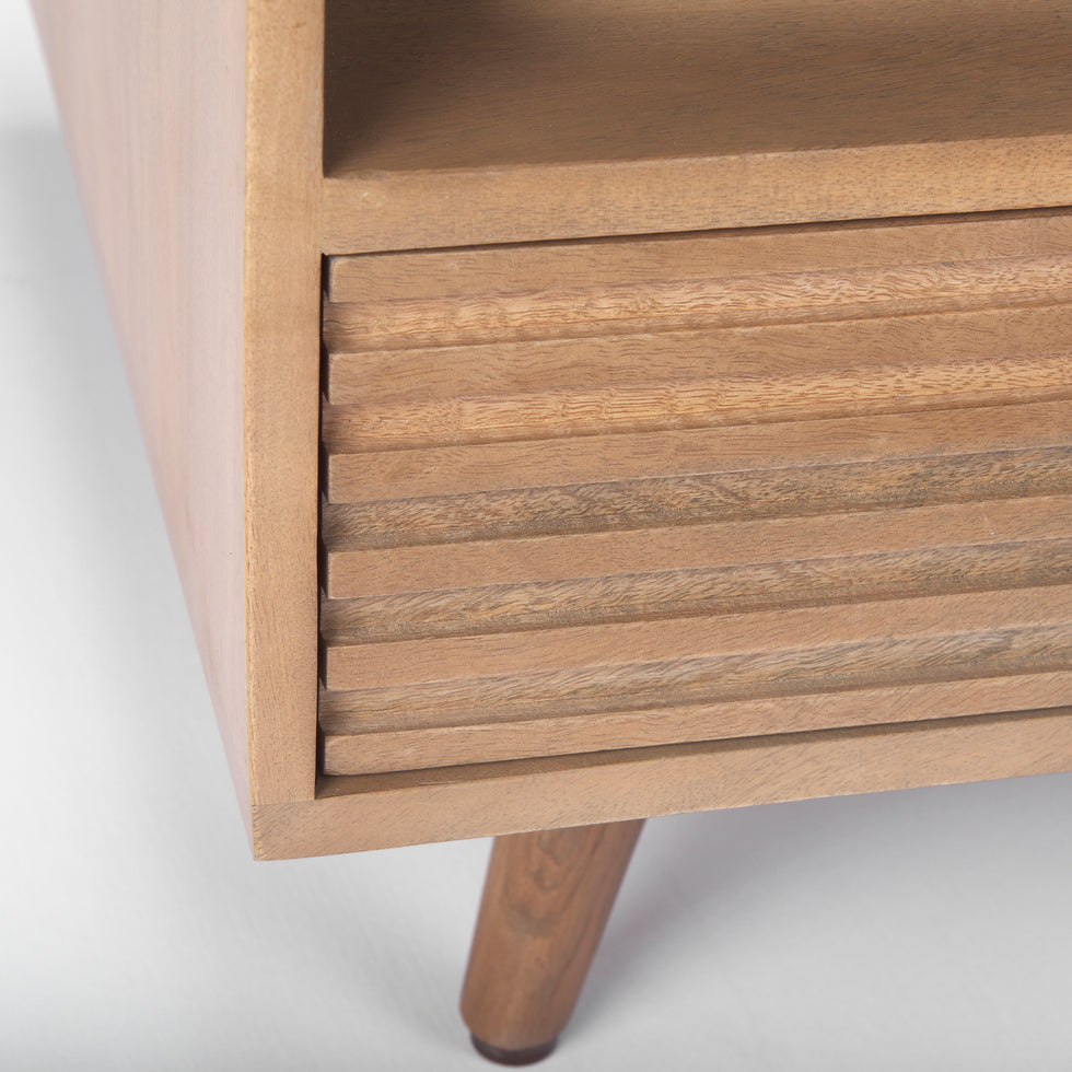 Mercana - Sable Coffee Table in Brown, Solid Wood