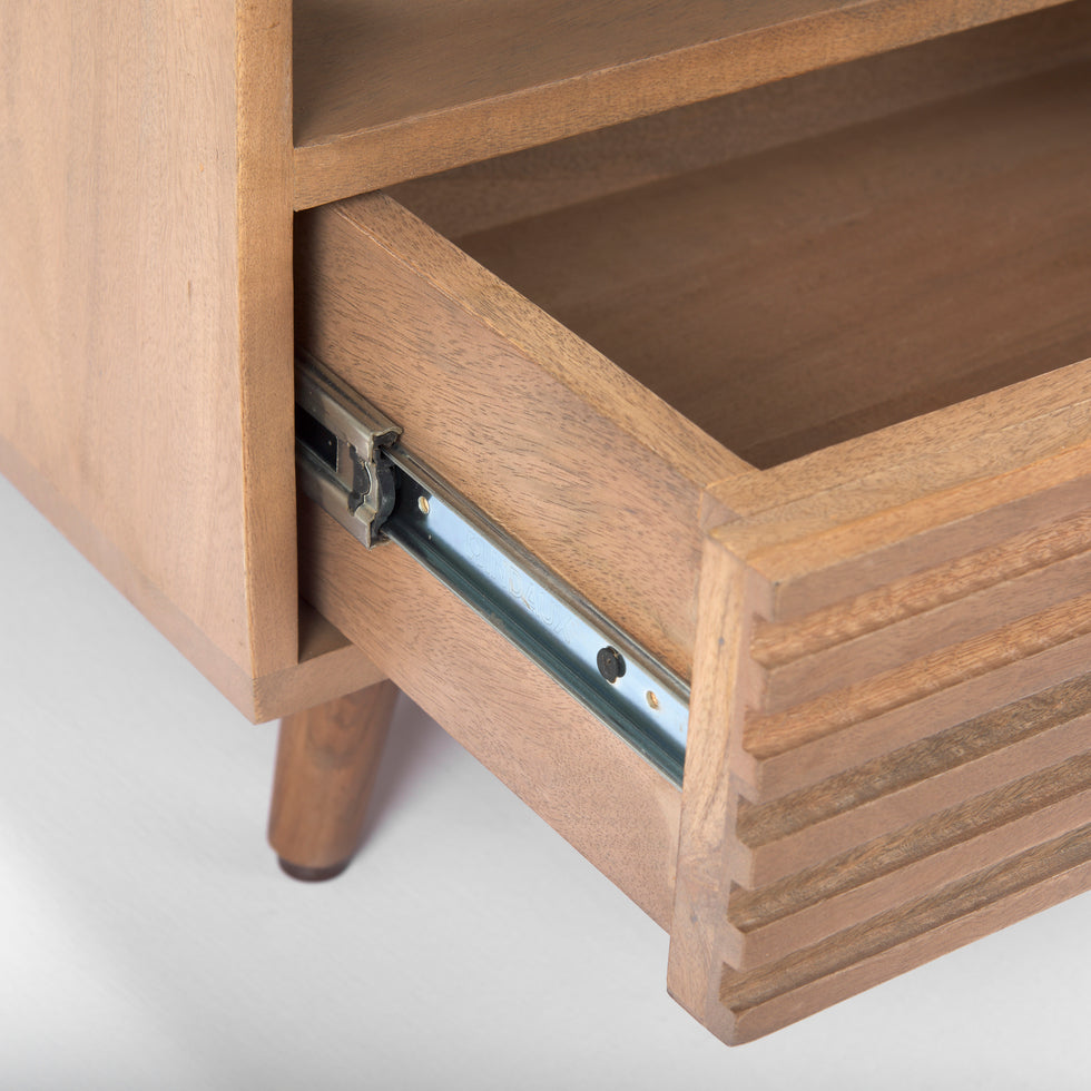 Mercana - Sable Coffee Table in Brown, Solid Wood