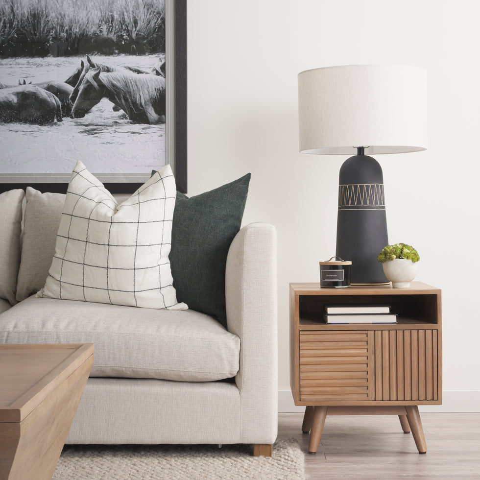 Mercana - Sable End Table in Brown, Solid Wood