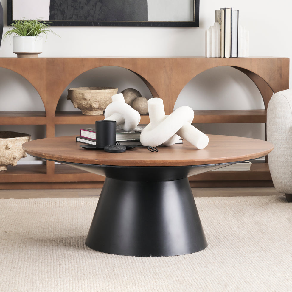 Mercana - Mitchell Coffee Table in Brown, Solid Wood
