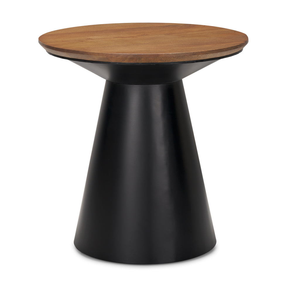 Mercana - Mitchell End Table in Black, Metal