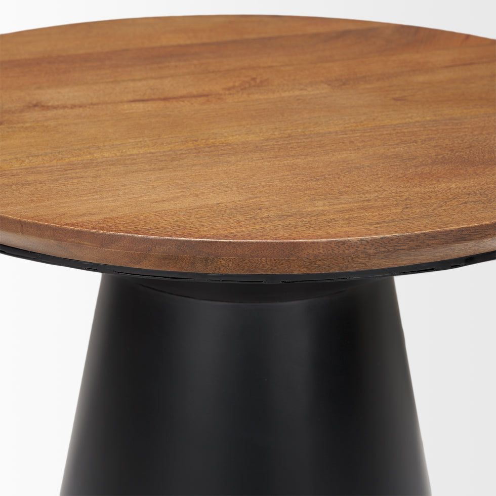 Mercana - Mitchell End Table in Black, Metal