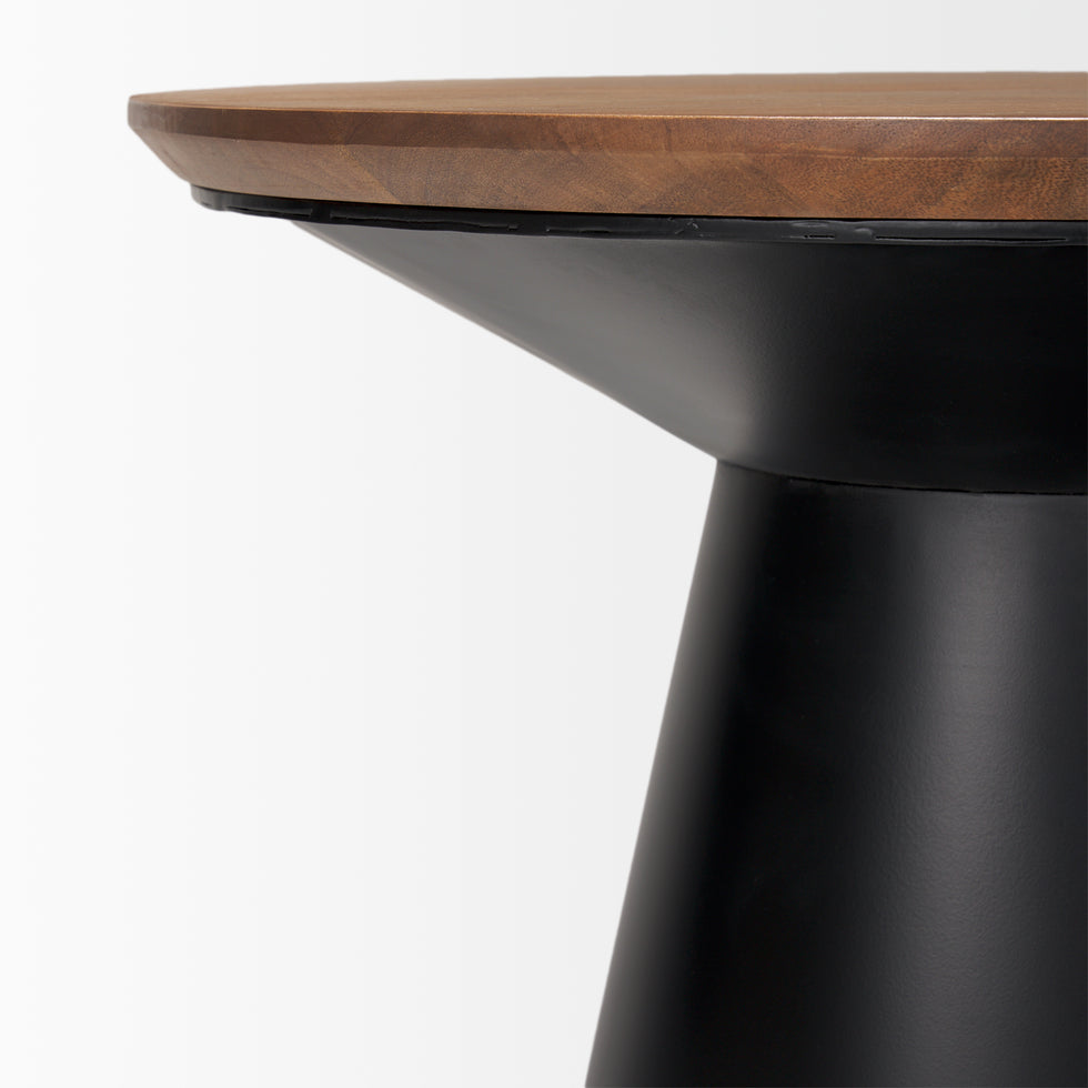Mercana - Mitchell End Table in Black, Metal