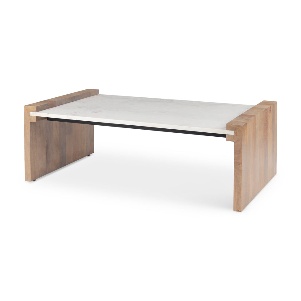 Mercana - Athens Coffee Table in Brown, Solid Wood