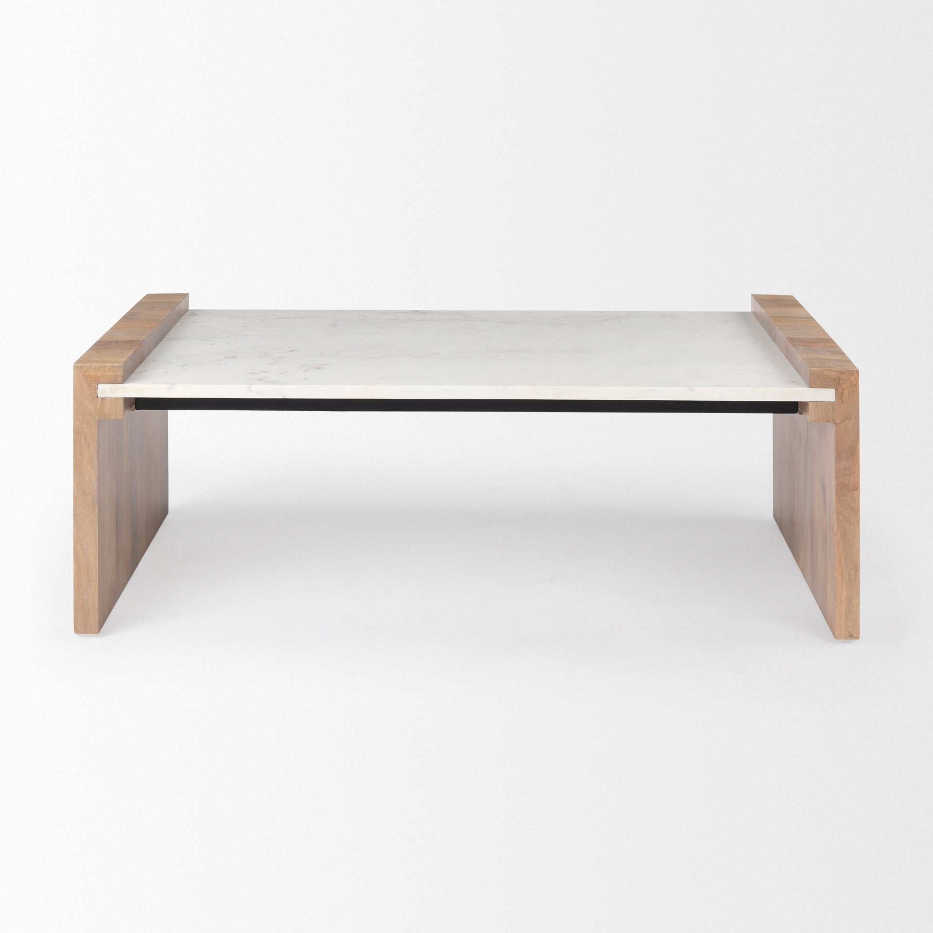Mercana - Athens Coffee Table in Brown, Solid Wood